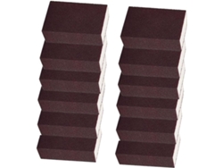 12 Esponjas De Limpieza Y Lijado De Acero Inoxidable De 10x7x2.5 Cm Para Cocina
