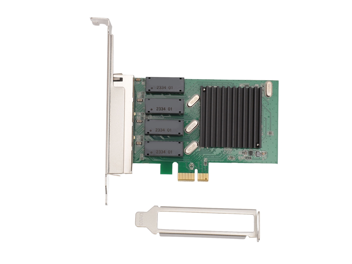 Tarjeta De Red Gigabit De Cuatro Puertos Para Servidor Pcie, De Alta Velocidad Y Estable, 10/100/1000 Mbps, Autonegociación
