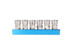 2026velora-bloque De Distribución De Aire G1/4 Splitter De Manguera Recto Manifold Neumático Con Conector Sml‑6