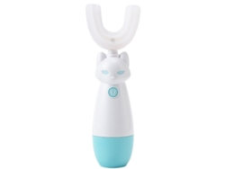 Cepillo de dientes eléctrico para niños, con diseño en forma de U y limpieza ultrasónica automática de 360°.