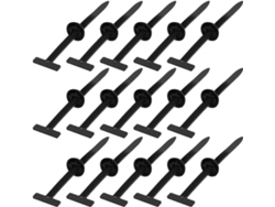 Paquete De 200 Clips De Bloqueo De Nailon Negro Para Una Fijación Segura Y Firme.