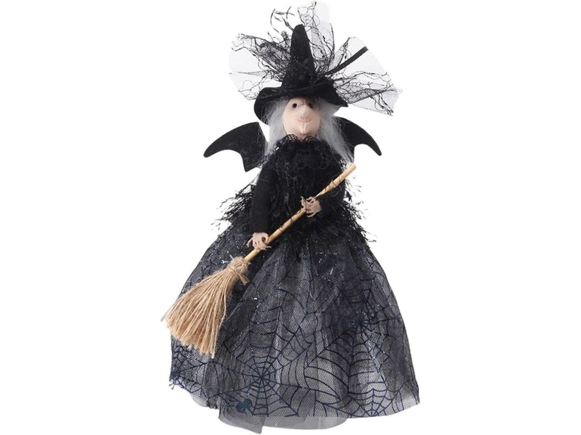 Muñeca De Bruja Coleccionable Con Soporte Estable, Decoración De Mesa, Árbol De Navidad, Halloween, 28x21cm