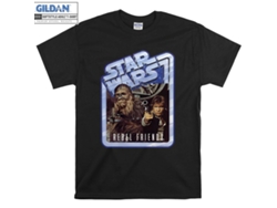 Camiseta Rockinstone Star Wars Chewbacca And Han Solo Rebel Friends（m）