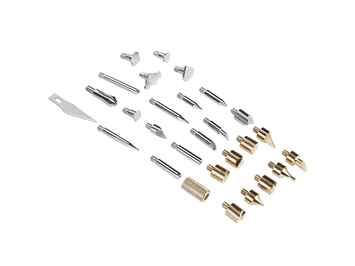 Kit De 28 Puntas Para Pirograbado En Madera - Herramienta De Pirograbado