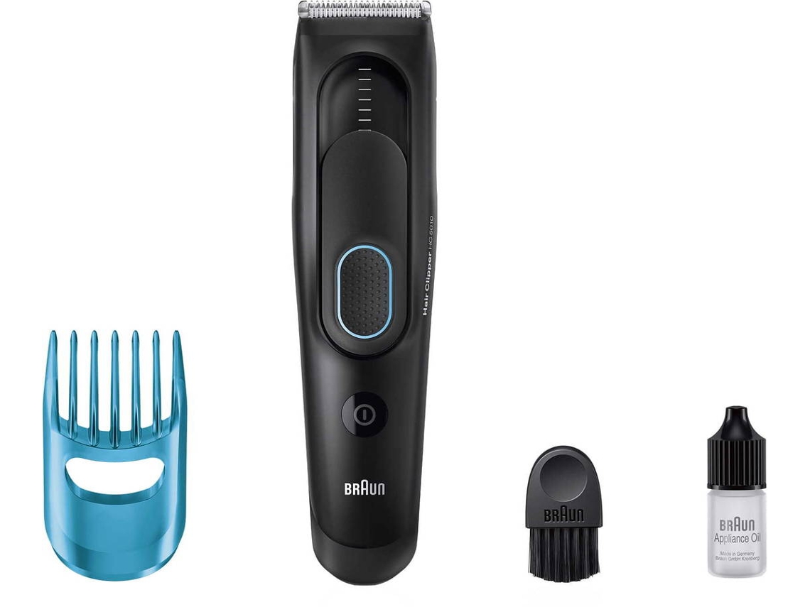 Braun Hc5010 Negro cortapelo 5010 cortapelos de profesional con 9 longitudes safetylock dualbattery lavable cortadora peine 324mm sistema memoria recargable 40