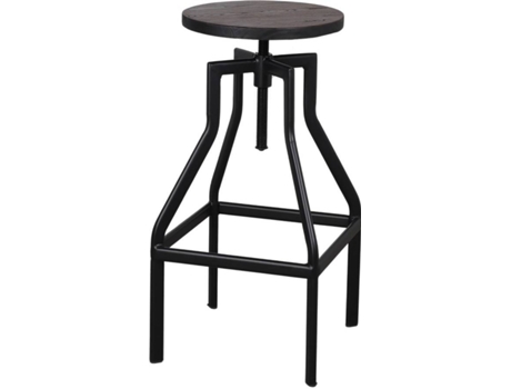 Banco Alto Stoner em Madera e Metal MISTERWILS (36 x 36 cm)
