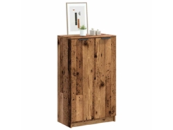 Mueble Zapatero | Armario Zapatero Madera De Ingeniería Envejecida 59x35x100,5 Cm