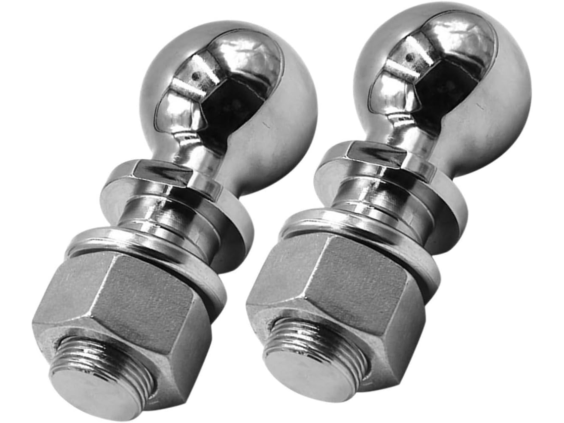 Juego De Bolas De Remolque Metálicas (2 Piezas) Para Remolques, Compatibles Con Parachoques.