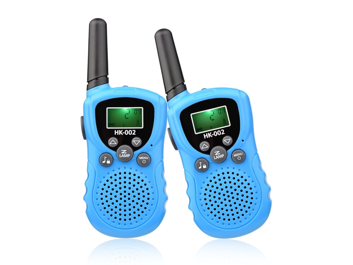 Radio Walkie-talkie Infantil Con Largo Alcance De 3 Km, Linterna Y Pantalla Lcd.