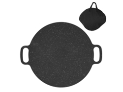 Parrilla coreana antiadherente con piedra medicinal de 25 cm y bolsa