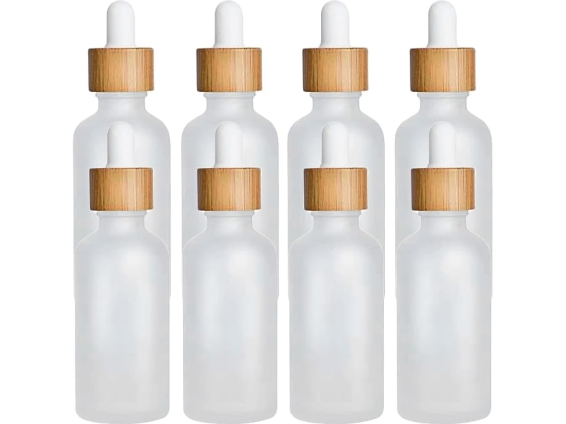 Conjunto De 8 Frascos De Vidro Fosco Com Conta-gotas, Frascos Recarregáveis Para