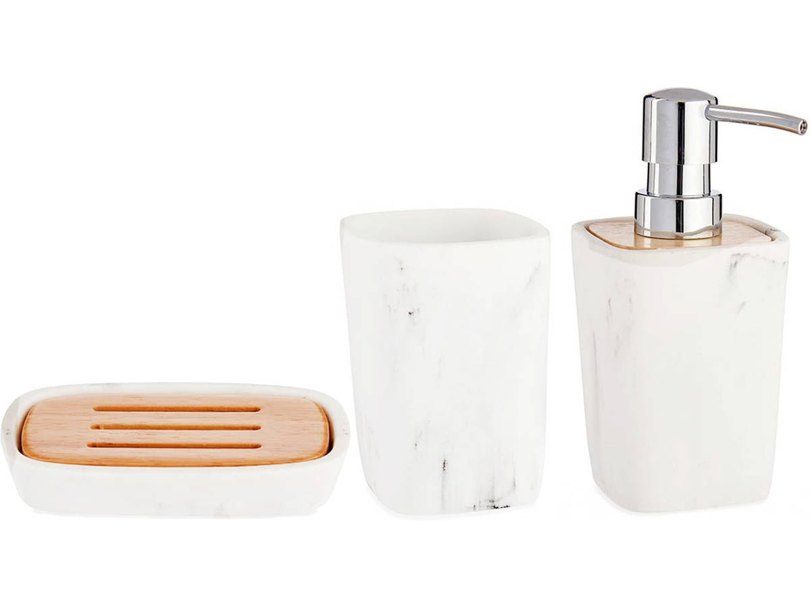 Conjunto de Baño HOME KOOL HOME (Blanco - Plástico)