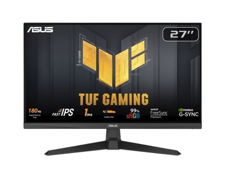 Monitor Gaming ASUS TUF VG279Q3A (27'' - 1 ms - 180 Hz)