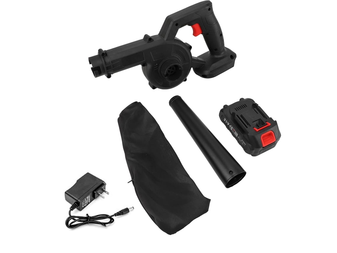Potente Soplador De Hojas Eléctrico Compacto Con Batería Recargable De 1500 Mah Y Enchufe Estadounidense.