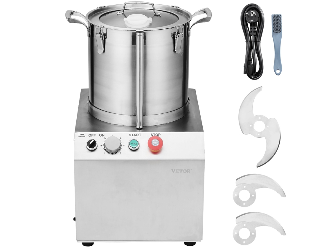 VEVOR Procesador de Alimentos y Picadora de Verduras 15 L 400 x 405 x 610 mm
