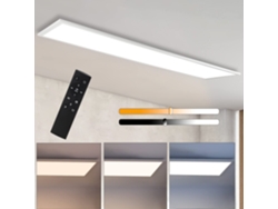 ZMH Panel LED de diseño de 120 cm con regulador de intensidad y control remoto para iluminación interior