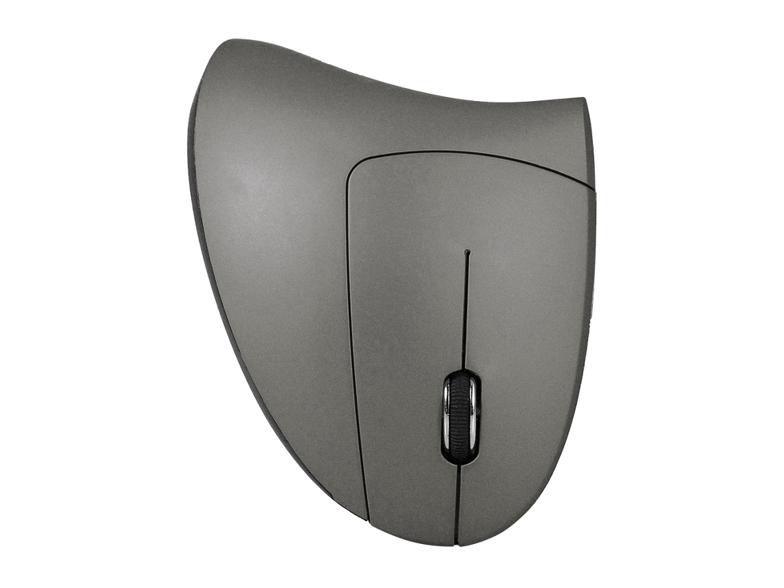 Ratón Vertical Inalámbrico 2.4ghz Ergonómico 2000dpi, Agarre Cómodo, Color Gris