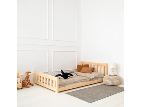 Cama 90X190 con somier Adeline Bois PETITS-MEUBLES