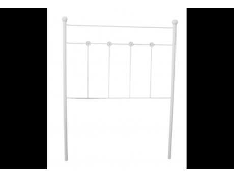 Cabecero MATRIS Ducal para Cama de 135 cm (Blanco - Hierro - 143x125x4 cm)