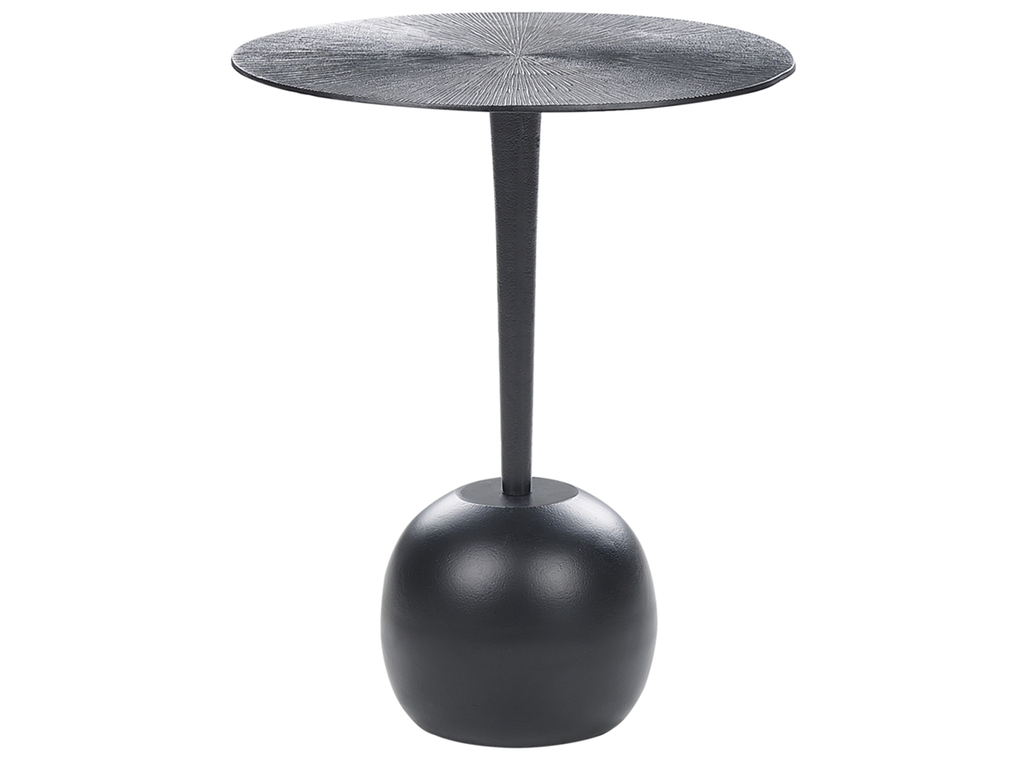 Mesa de centro BELIANI Eucla de Aluminio Negro 40x40x49