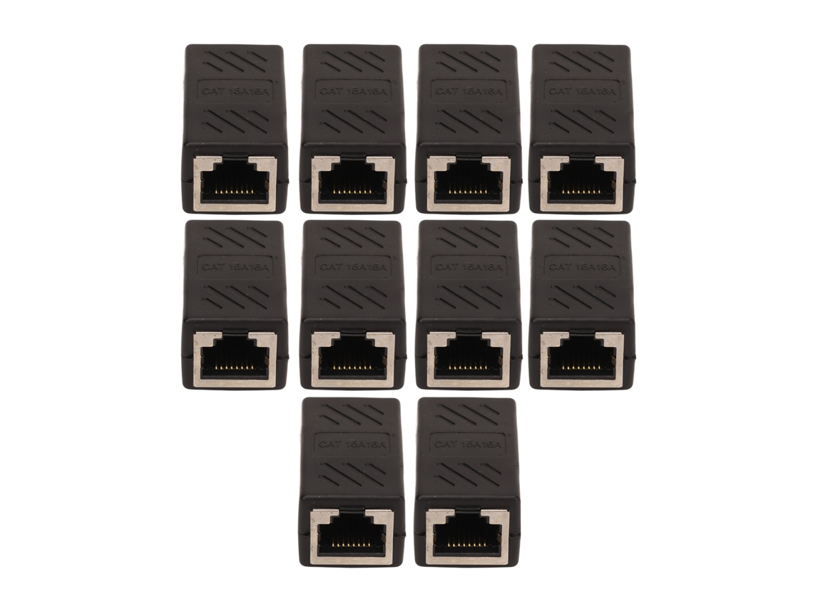 10 Adaptadores De Cable De Red Gigabit Rj45 Para Routers De Pc