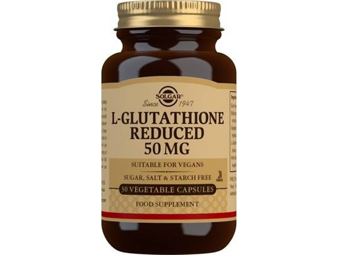 Complemento Alimentar SOLGAR L-Glutationa (30 cápsulas vegetais de 50mg)