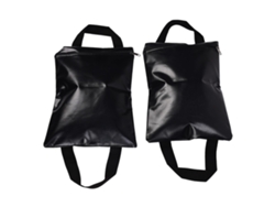 Rebe-2pcs Bolsas De Arena Negras Portátiles Con Vendaje Para Deportes Tiendas Exteriores Toldos Marcos De Redes