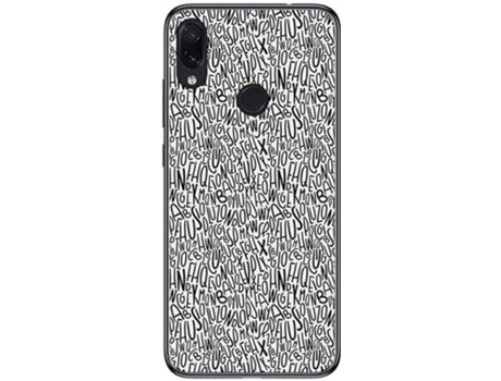 Carcasa Xiaomi Redmi Note 7 TUMUNDOSMARTPHONE Letras Multicolor
