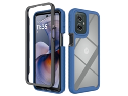 Capa Transparente Digitallab Para Motorola Moto G55 Com Película De Tela Roxo