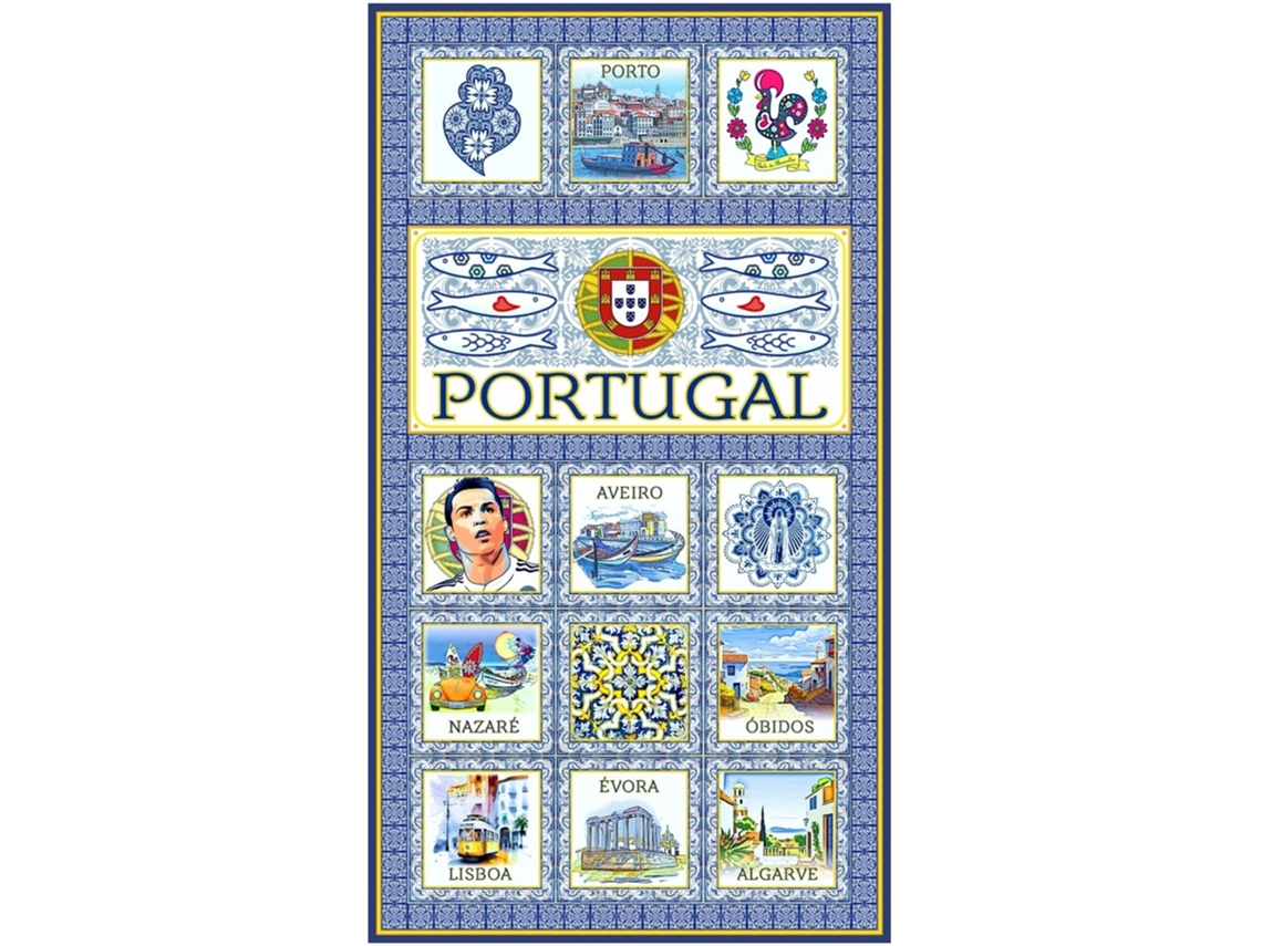 Toalla De Playa De Microfibra Azulejos Portugal Regiones