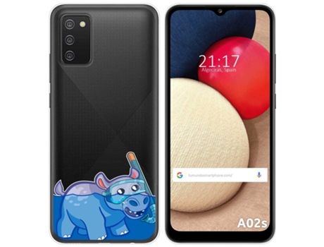 Carcasa Samsung Galaxy A02s TUMUNDOSMARTPHONE Dibujos Transparente Multicolor