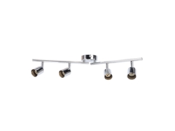 Rebe-soporte De Luz De 4 Cabezas Ajustable Con Rotación Flexible Gu10 Para Dormitorios Salones Restaurantes Oficinas 85v-265v