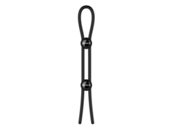 Forge Anillo Doble para el Pene Ajustable Negro NEXUS