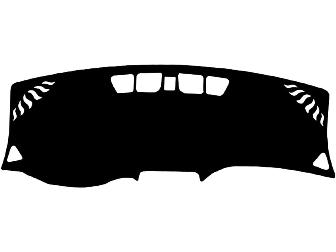 Alfombrilla Protectora De Cuero Microfibra Para El Salpicadero Del Chevrolet Equinox 2017-2023 (negro, Con