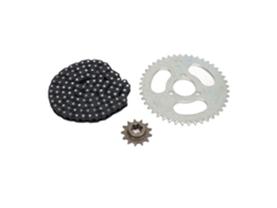 Kit De Cadena Y Piñón T8f De 13 Dientes Delanteros Y 44 Dientes Traseros, 3 Orificios, 116 Eslabones Para Cuatrimotos, Minimotos Y Motocicletas.