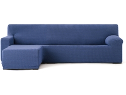 Funda de Chaise Longue Izquierda para Brazo Corto EYSA Premium Jaz Tejido Multielástico (250-360 cm - Poliéster y Algodón - Azul)