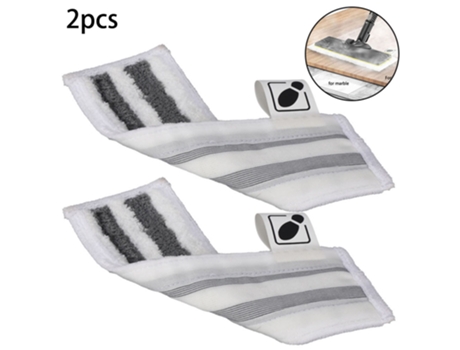 2X almohadillas de tela para suelo, almohadillas de tela para suelo limpiador para Karcher Easyfix Sc1 Sc2 Sc3 Sc4 Sc5, aspiradora de vapor, paños ...