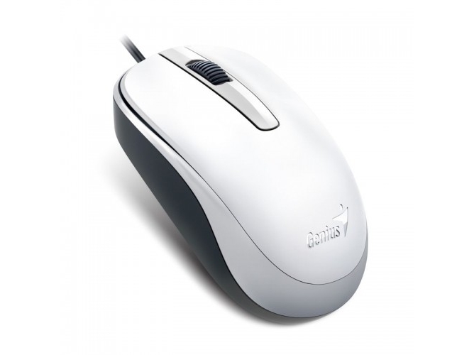 Ratón GENIUS DX-120 (Óptico - 1000 dpi - Blanco)