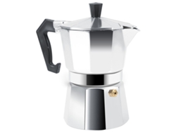 Cafetera italiana Moka Espresso, aluminio plateado, 300 ml, 6 tazas