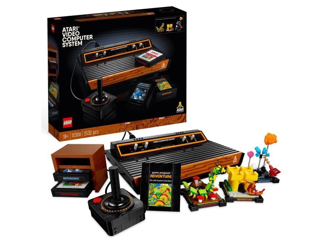 LEGO Icons 10306 Atari 2600, Kit De Modelo Montável, Console De Brinquedo De Vídeo, Para Adultos Lego