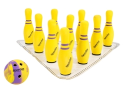 Juego de bolos de espuma Spordas, juego de bolos de peluche para niños