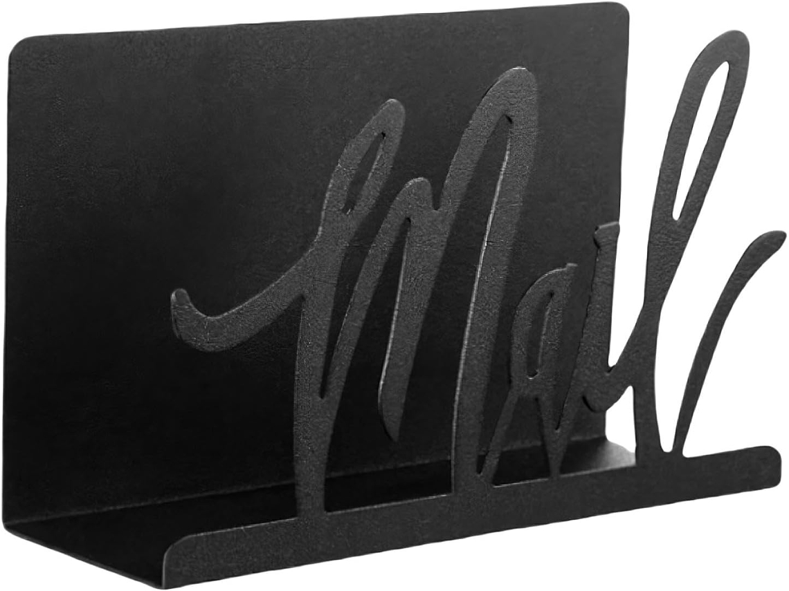 Organizador de correo para oficina, clip de metal hueco, soporte para cartas, para el hogar