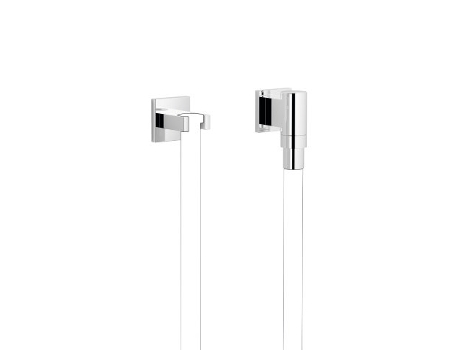 DORNBRACHT Performing WaterTube Kneipp codo de conexión a la pared con soporte para manguera, con roseta simple, 27822979, Color: cromado