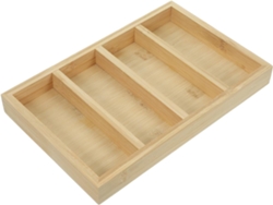 Organizador Gafas Bambú Natural Múltiples Compartimentos Ideal Escritorio Cajón Sol