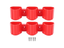 Soporte Para Batería Milwaukee M12 De 12 V Con 3 Compartimentos, Montaje En Pared, Abs, 2 Unidades