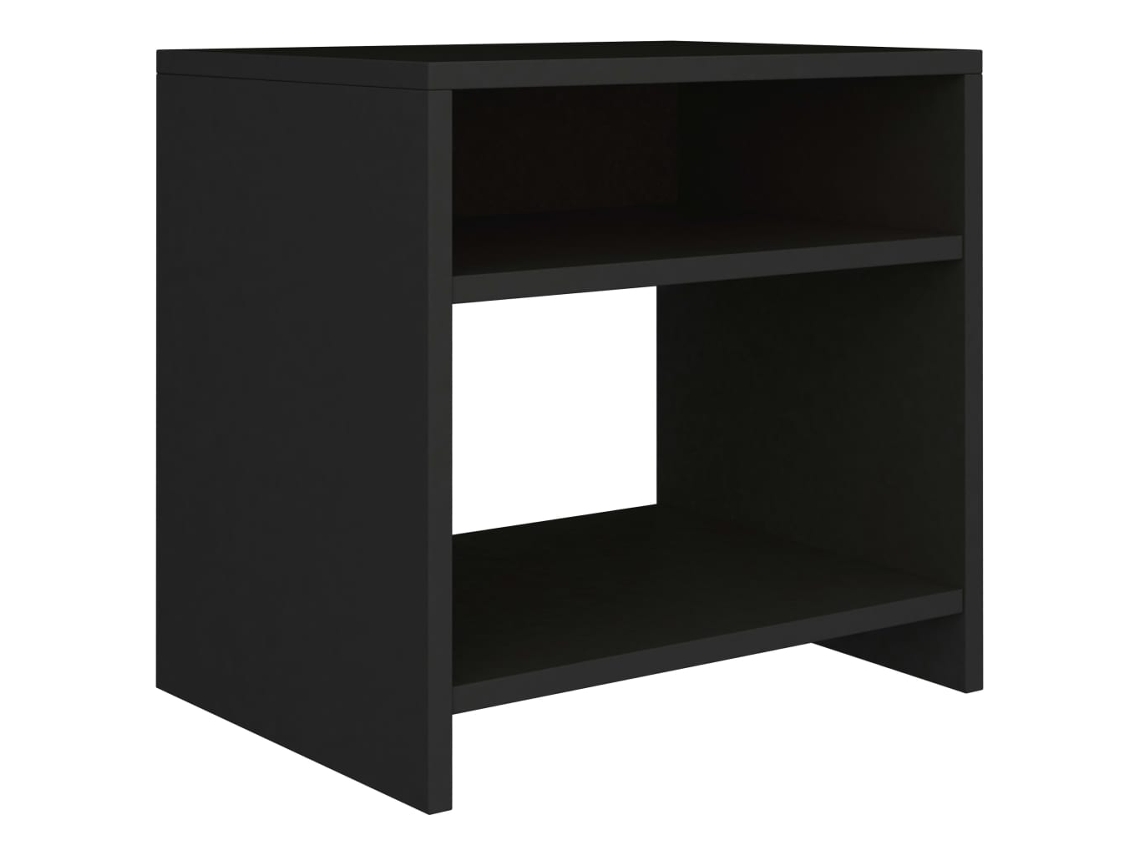 Mesita de noche derivada de madera negra 40x30x40 cm MAISON EXCLUSIVE