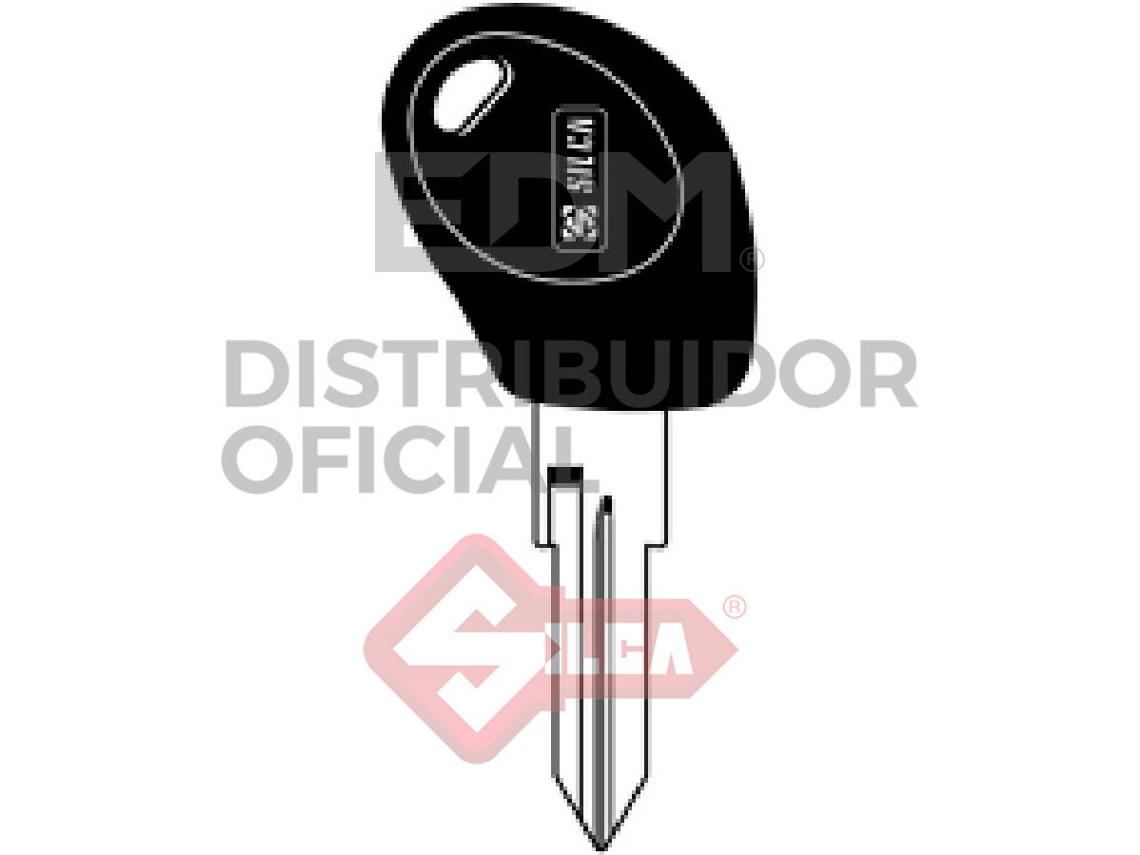 Llave Transponder sin Chip Silca - con Tapa para yamaha (Citroen, Fiat, Iveco y Peugeot) Gt10Bte