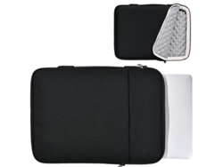 Bolsa para portátil negra oscura Fzb005b con terciopelo y resistente a los golpes, de 14 pulgadas y 15 pulgadas, de Chennnls