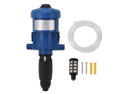 Bomba dosificadora de riego por goteo automática ajustable con inyector de fertilizante con rosca macho G3/4 para la industria, jardinería y ganadería.