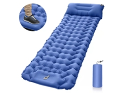 Colchoneta de camping Digitallab compacta de nailon 20D impermeable (azul marino)